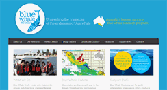 Desktop Screenshot of bluewhalestudy.org